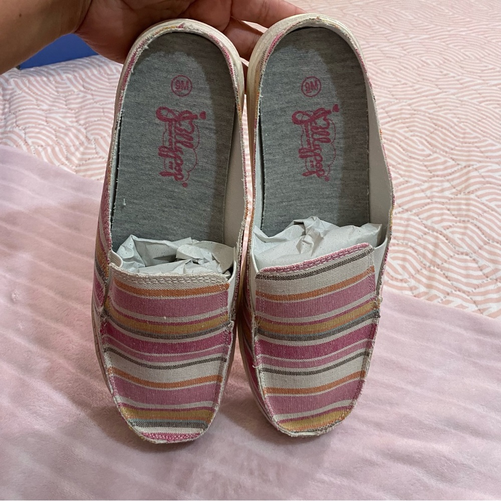 Jellypop SIZE 9 White Pink blue Shoe Box - Picture 5 of 13